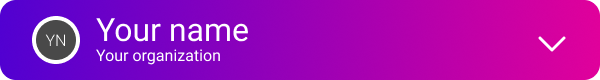 Account drop down - minimal - Your organization.png